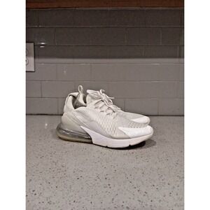 Nike Air Max 270 White/White-Metallic Silver (943345 103) 5y